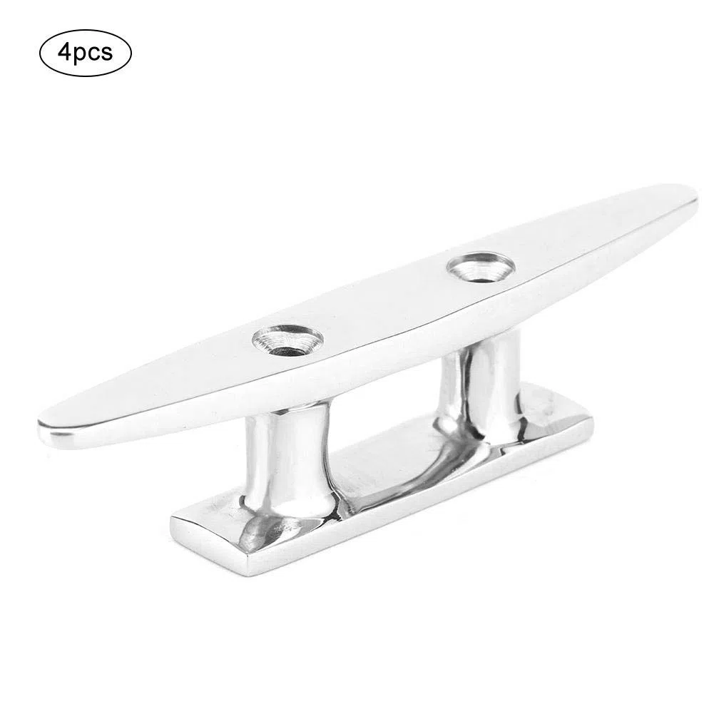 tacchetta da barca, Qiilu Bitta per barca, 4 pezzi 100 mm/3,9 pollici Accessorio per bitta per ormeggio in barca in acciaio inossidabile