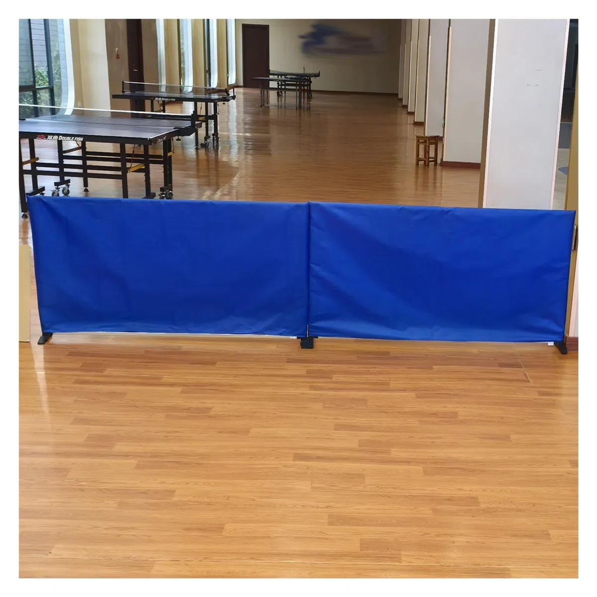 Barriera da ping pong autoportante, sistema modulare a pannelli con telaio zincato, recinzione durevole per allenamento domestico in palestra e ping pong