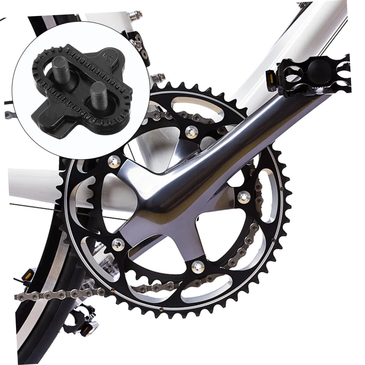 BESPORTBLE 3paia Tacchette Per Bici Da Montagna Autolock Multi-direzionale Sostituzione Per Pedali Alta Affidabilità e Stabilità
