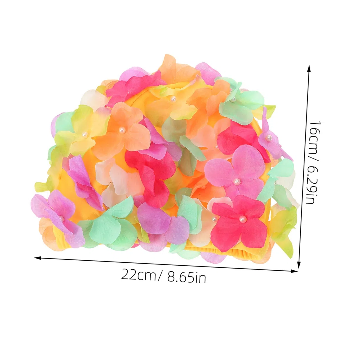 Kisangel Tappo Da Nuoto Cappello Da Bagno Piscina Cuffia Da Nuoto Nuotare i Floreale Per Tessuto Nuotata Donna Cuffia Da Bagno Cuffia Elastica Swim Cap Fiore Nylon