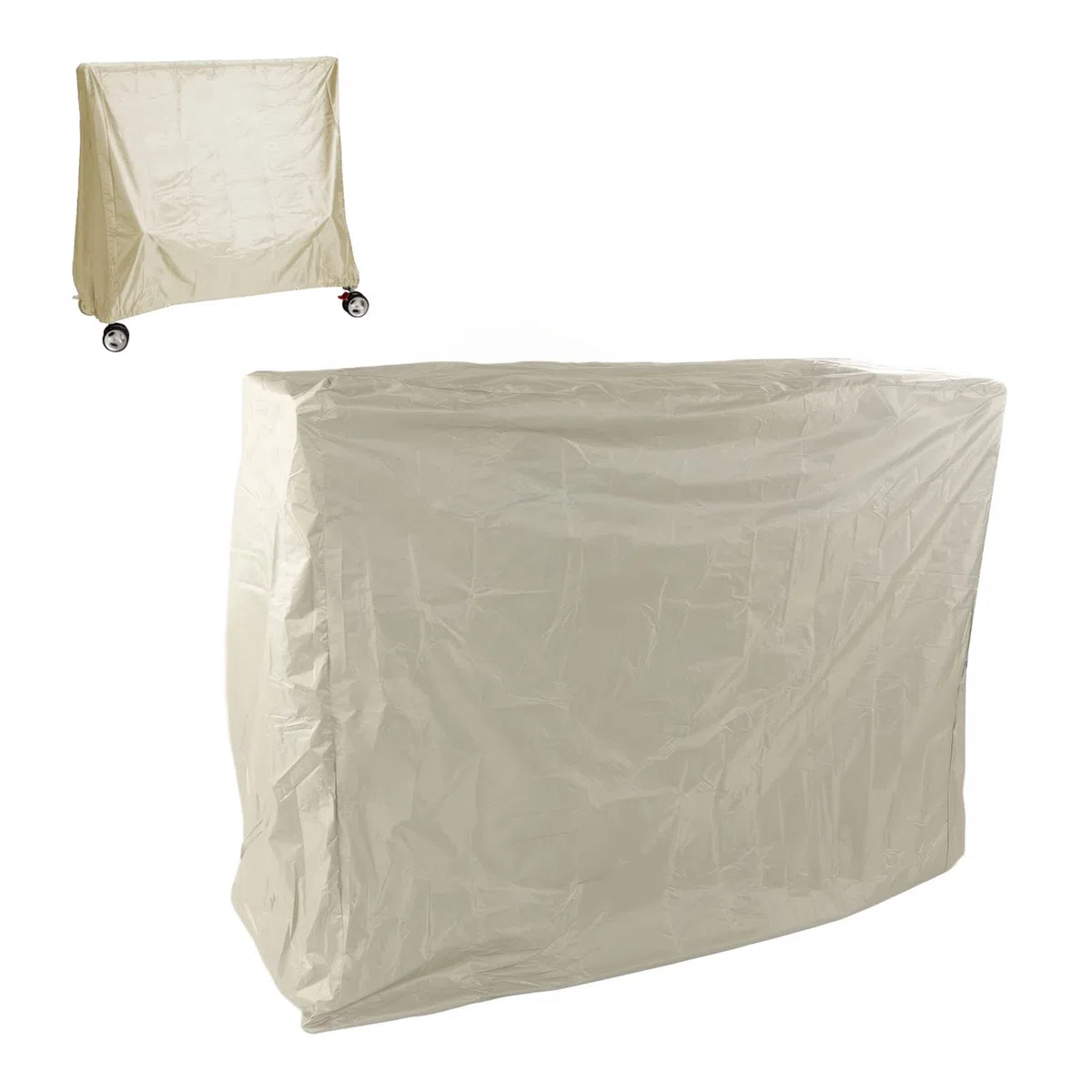 Septpenta Copertura Antipolvere per Tavolo da Ping Pong, Rivestimento in Argento 190, Resistente agli Agenti Atmosferici, Copertura per Tavolo da Ping Pong o Tavolo Lungo in Stile Coulisse