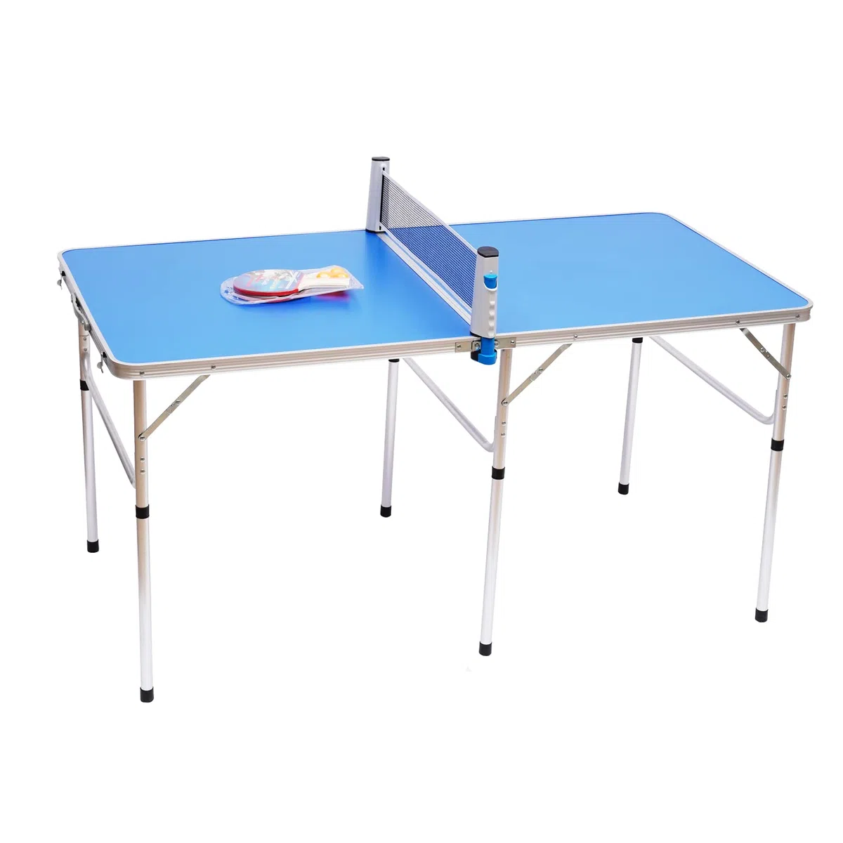 Tavolo da Ping Pong Pieghevole da Ping Pong 152x76x76cm, Tavolo da Ping Pong Midi Professionale per Interni/Esterni