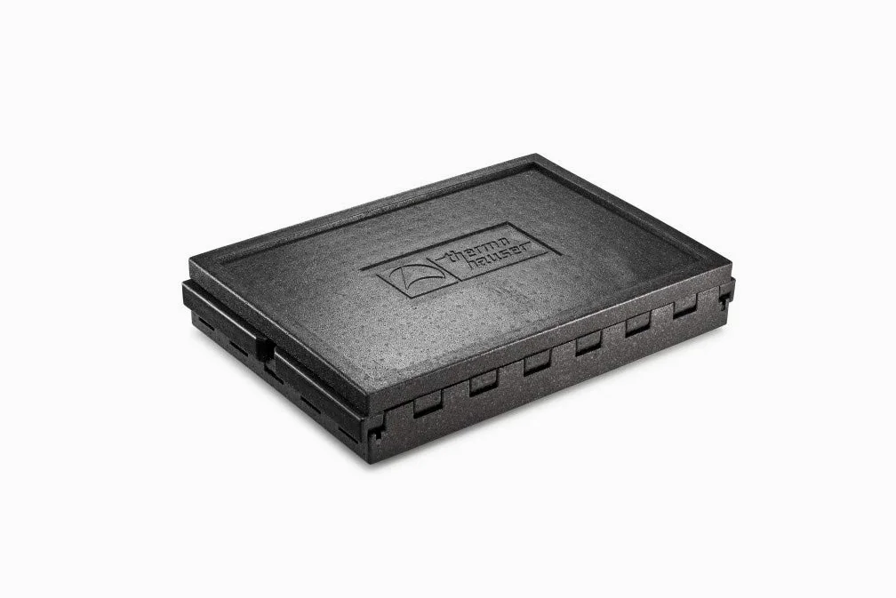Thermohauser EPP-Thermobox Vario - Contenitore termico universale con coperchio, 71,5 l, colore: Nero