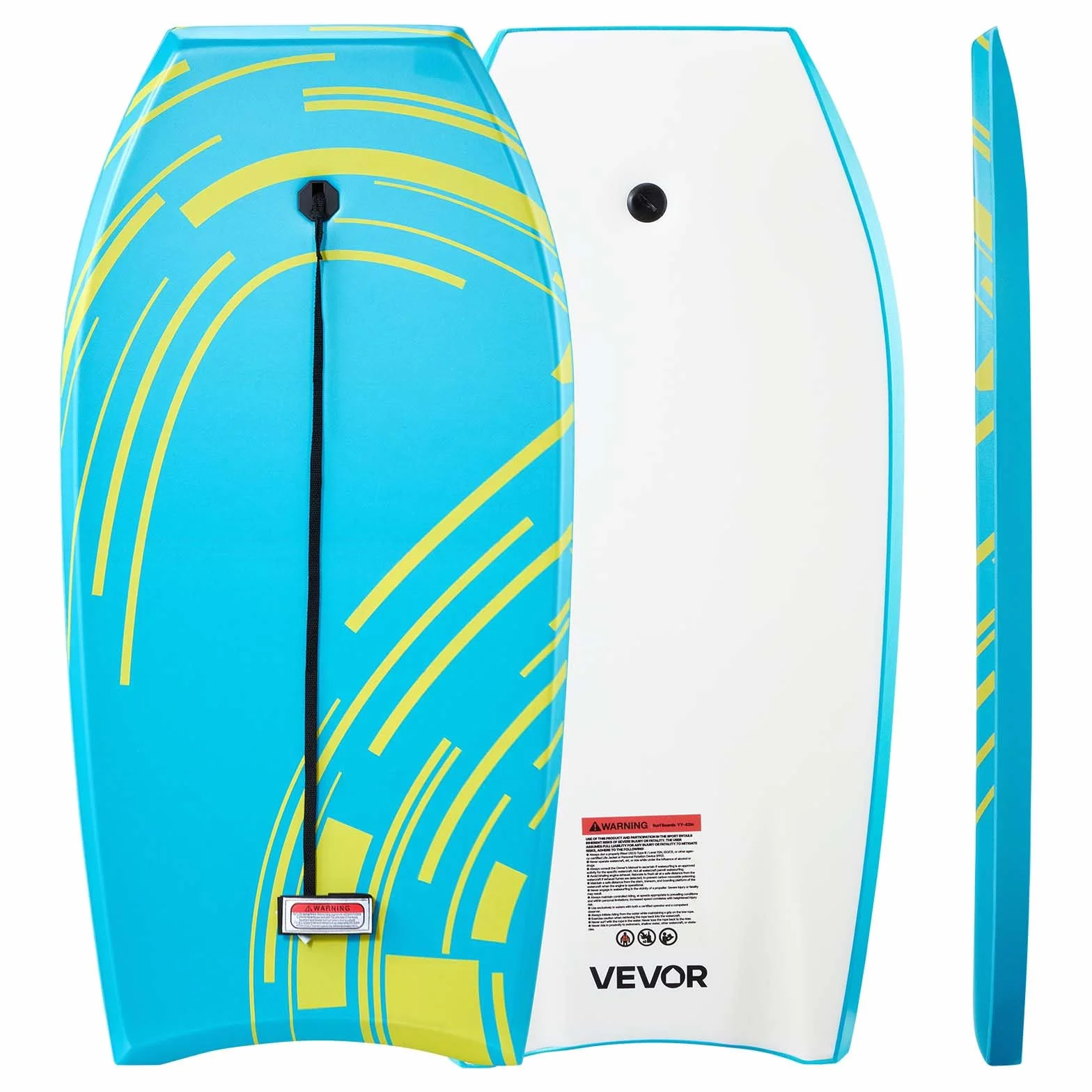 VEVOR Tavola Bodyboard 105,5 x 52 cm Tavola da Onda in IXPE HDPE in Schiuma EPS Tavolina da Surf con Laccio da Polso, Protezione UV per Principianti Carico max 82 kg, Tavolina Nuoto da Mare