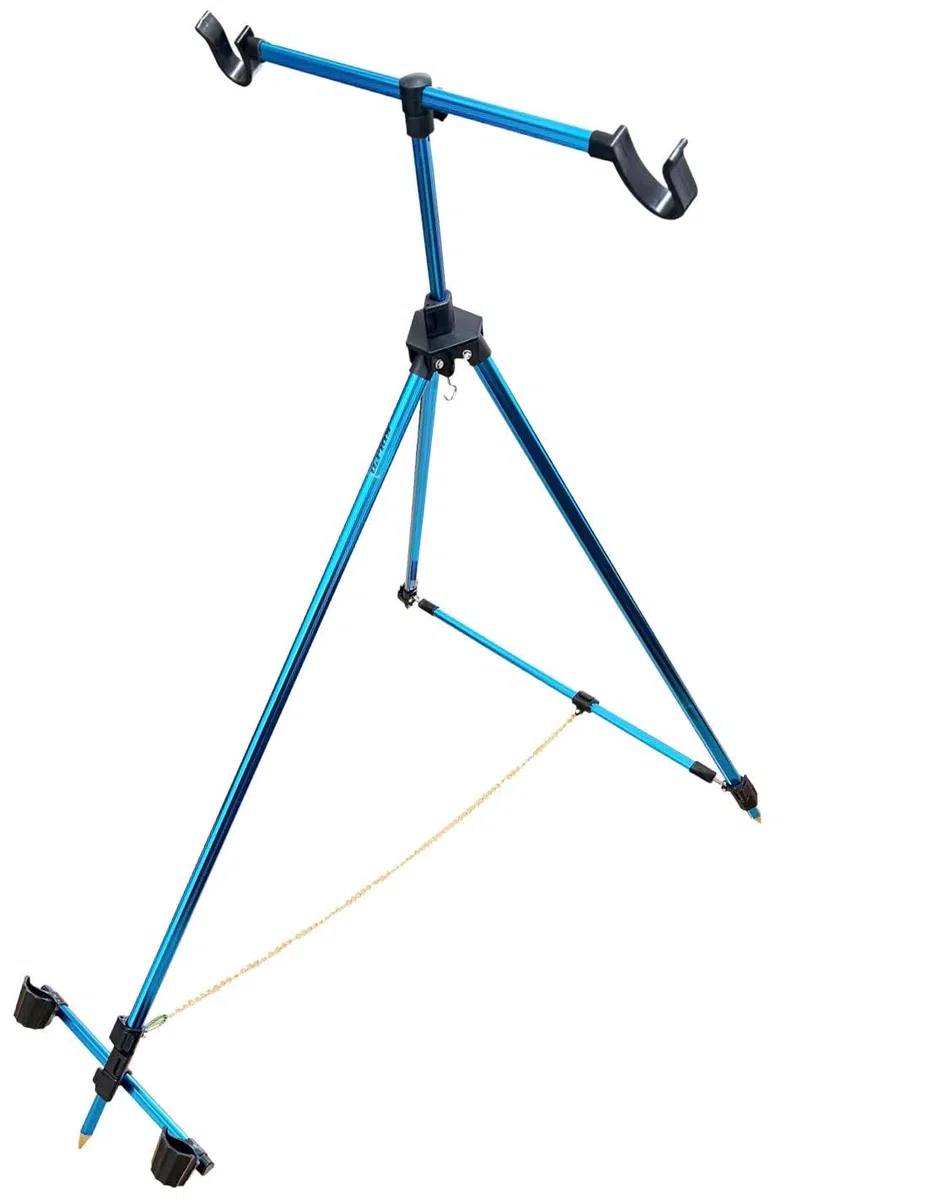 Kolpo Tripode Telescopico Surfcasting in Alluminio per 2 Canne regolabile fino a 200 cm