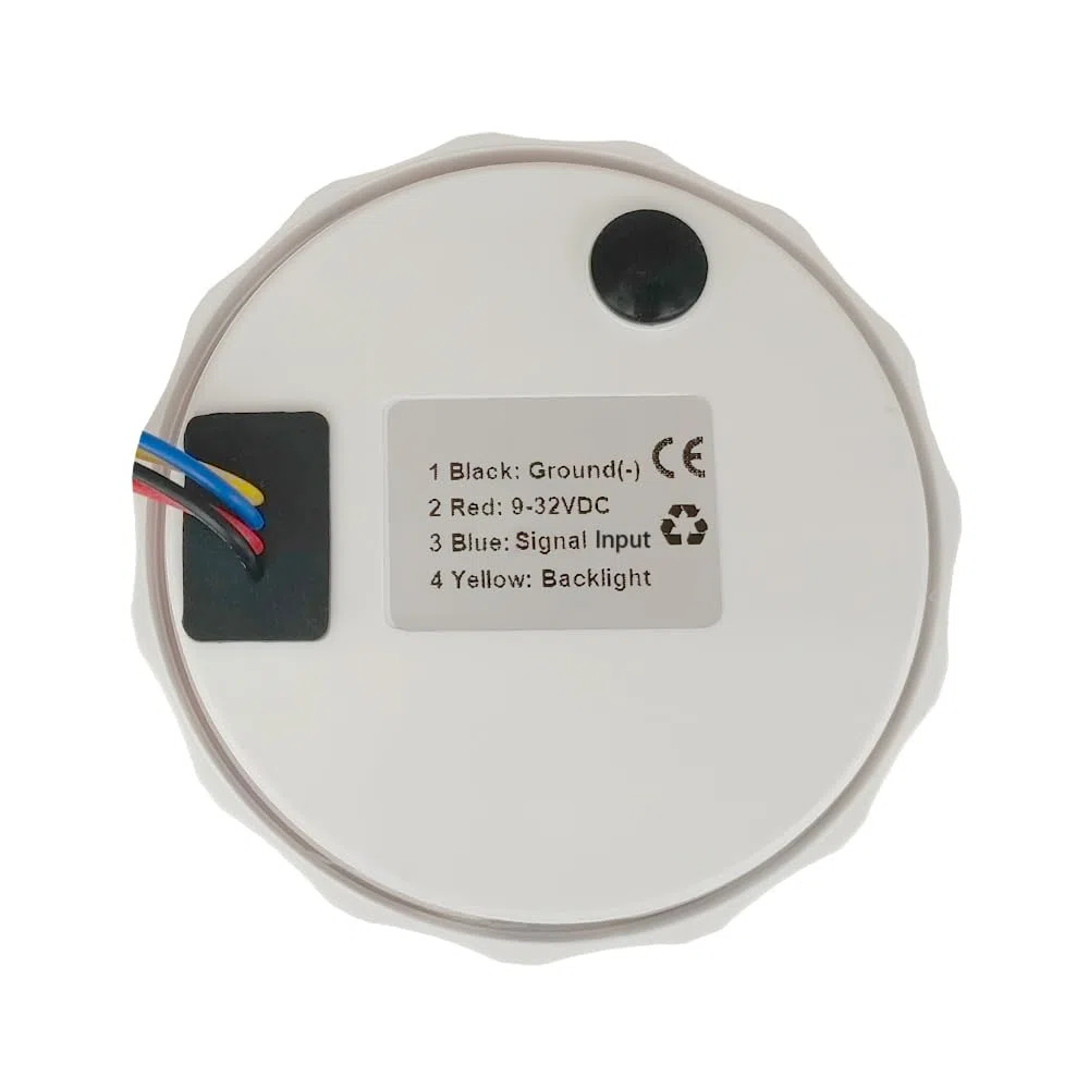 ELING Misuratore di angolo di canottaggio universale 85mm con sensore 0-190ohm con retroilluminazione rossa per barche a vela 12V 24V