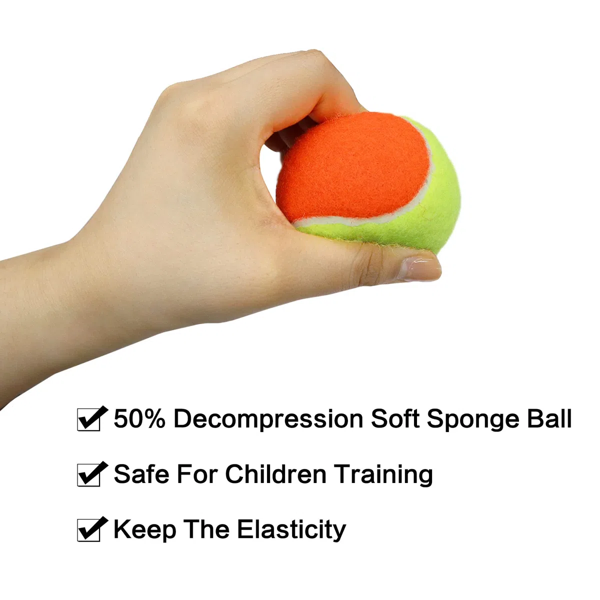 XJBTBA Palline da Tennis, morbide, Elastiche, a Bassa Compressione, Senza Pressione, Strumento per Allenamento in Massa, Colore Arancione, per la Pratica Giovanile all'aperto