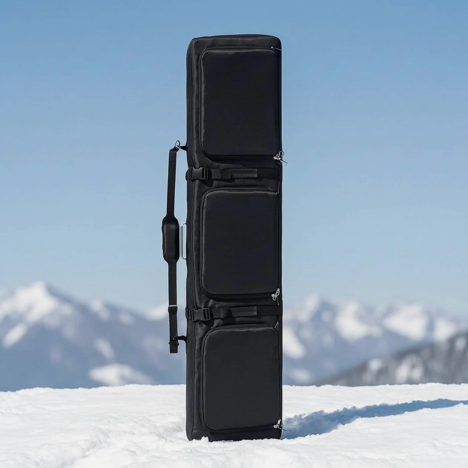 Borsa con Ruote Borsa Porta Borsa Snowboard Borsa Attrezzatura con Scomparti Separati per Tavole E Accessori con Ruote