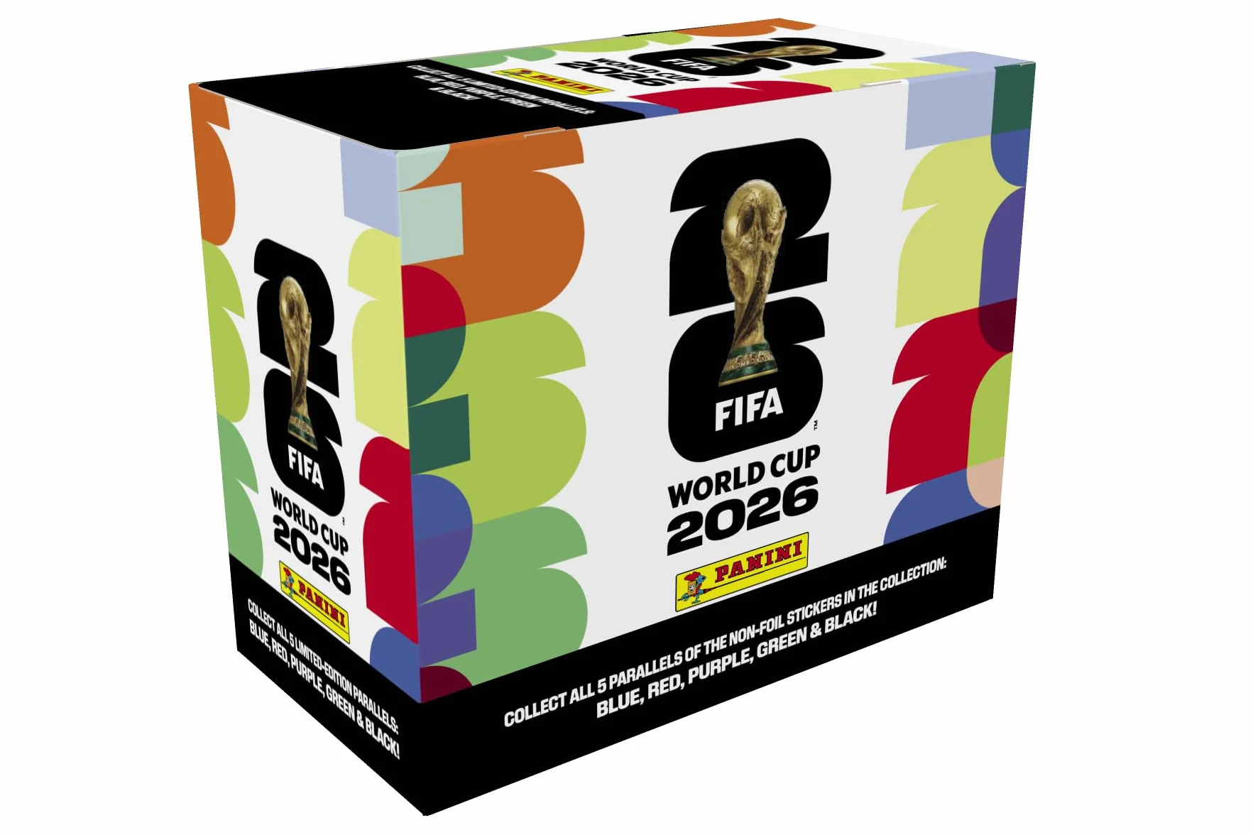 Scatola di adesivi per Coppa del Mondo FIFA 2026-25 confezioni di adesivi - Include inserti paralleli Amazon - Collezione ufficiale del torneo