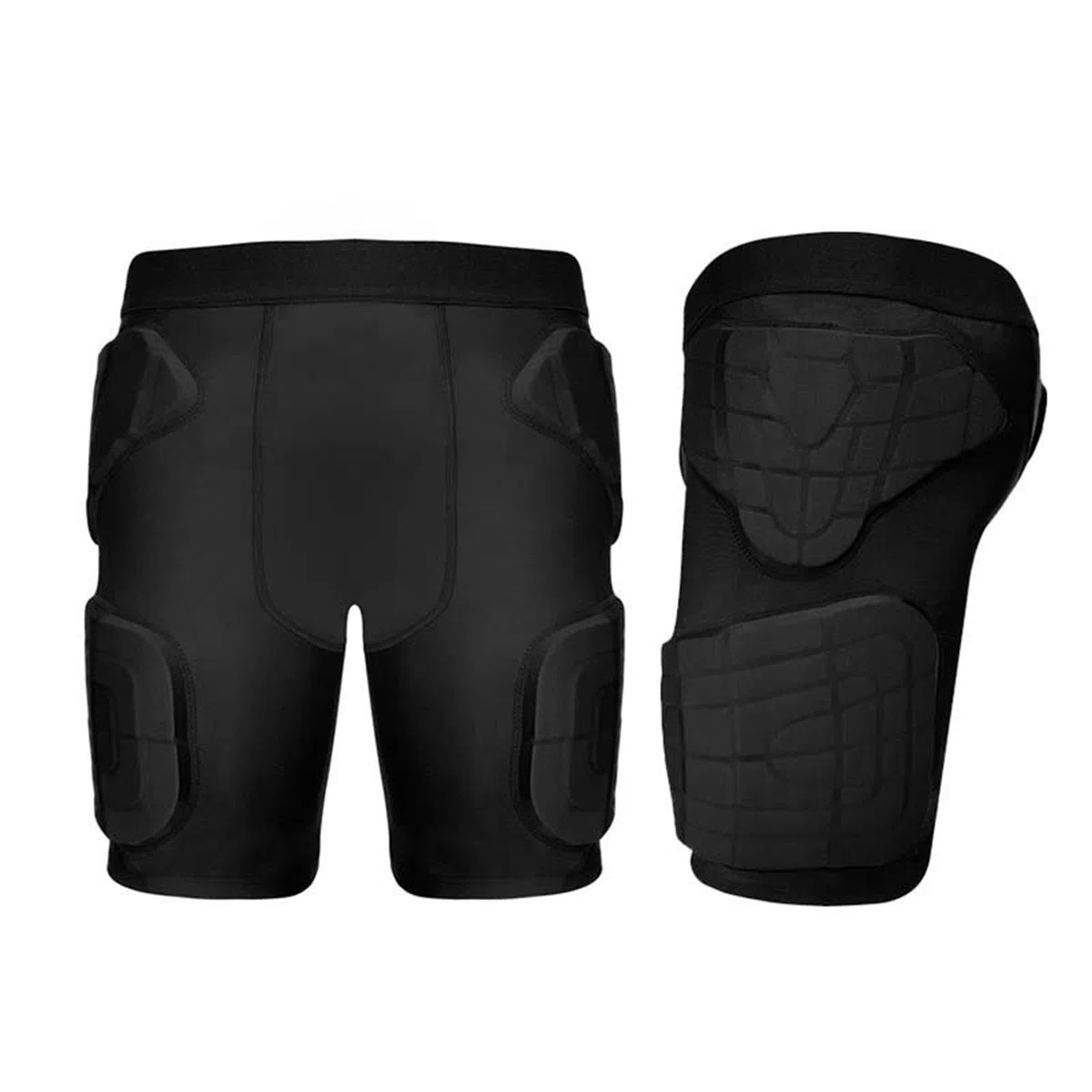 Pantaloni protettivi Imbottiti da Calcio, Cintura Multifunzionale in Tessuto Confortevole, Protezione dell'anca, Pantaloncini a Compressione per