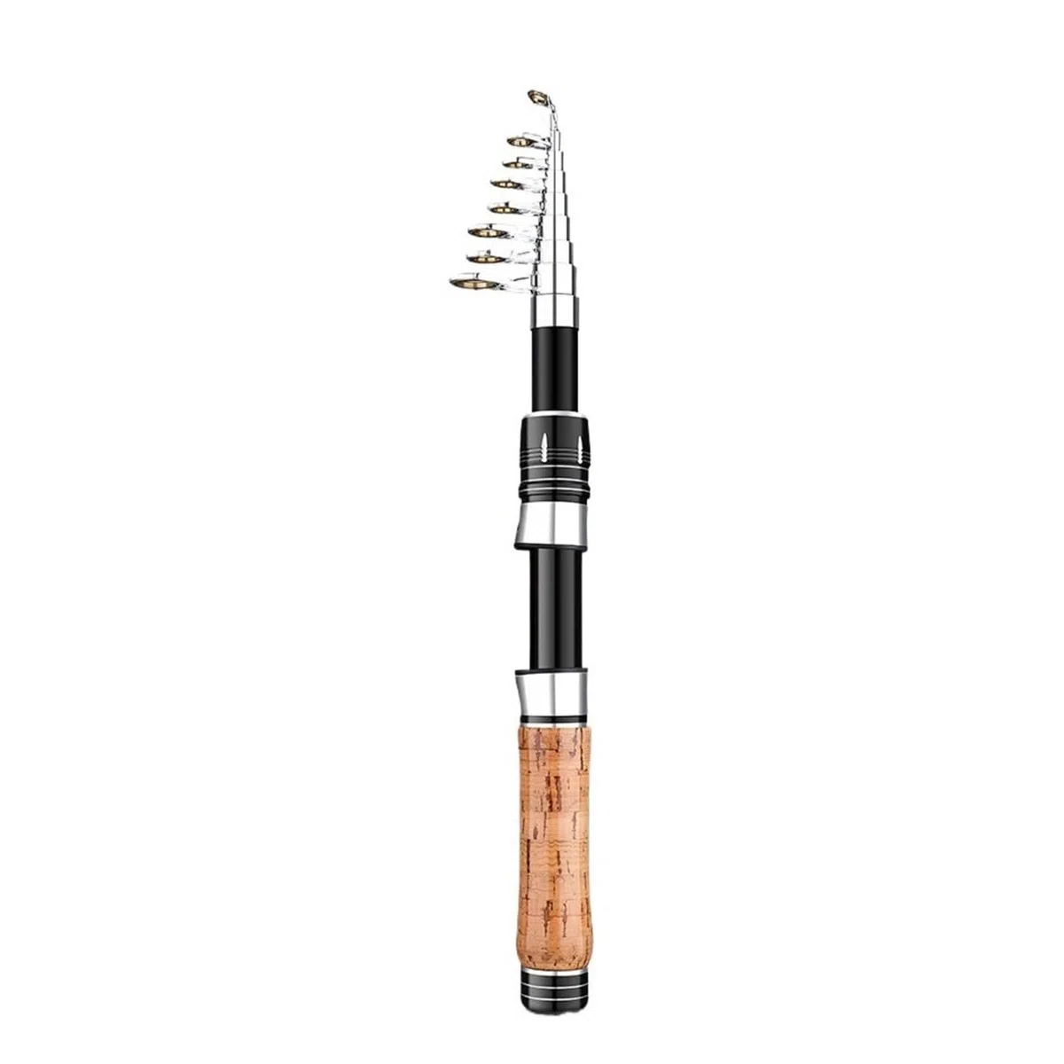 Canna da Pesca Canna da Pesca telescopica Corta Portatile con Impugnatura Dritta | Adatto for la pesca su roccia e la pesca dalla barca in acqua salata(XS)