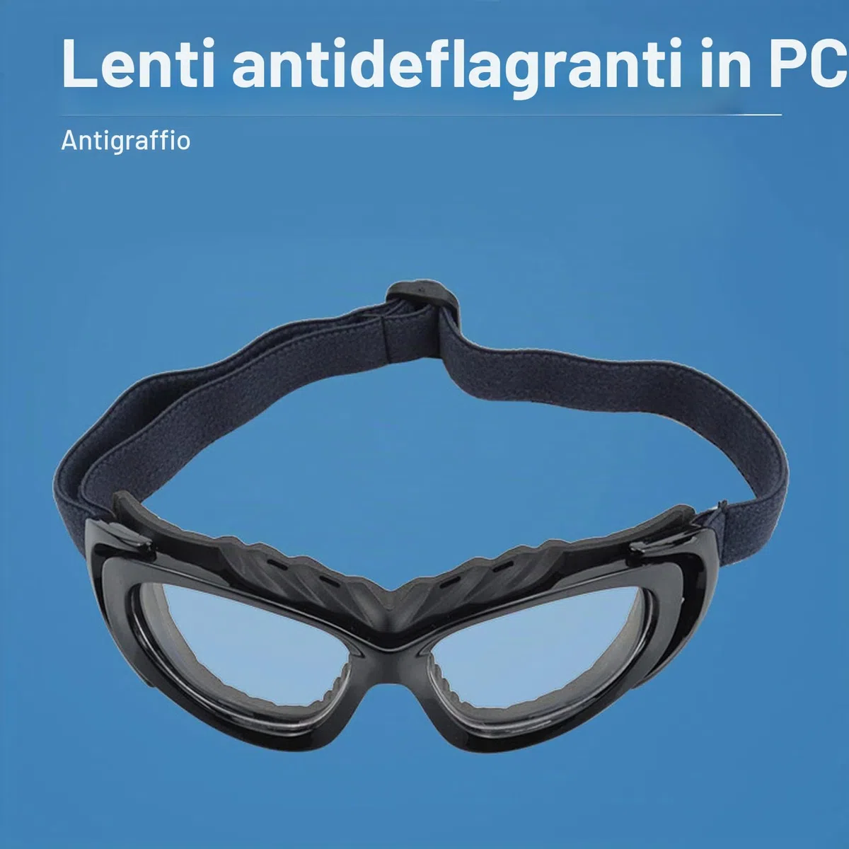 Occhiali da Calcio, Occhiali Protettivi Sportivi AntiGraffio Ergonomici HD Comodi per Escursioni in Bicicletta all'aperto (Nero)
