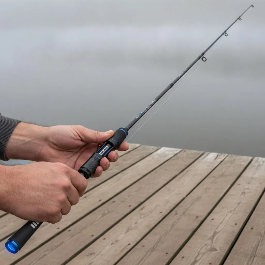 Canna da per Artificiali, 2.4 metri ML | Azione , Canna non Telescopica, Battute di pesca, Per Esploratori Acquatici
