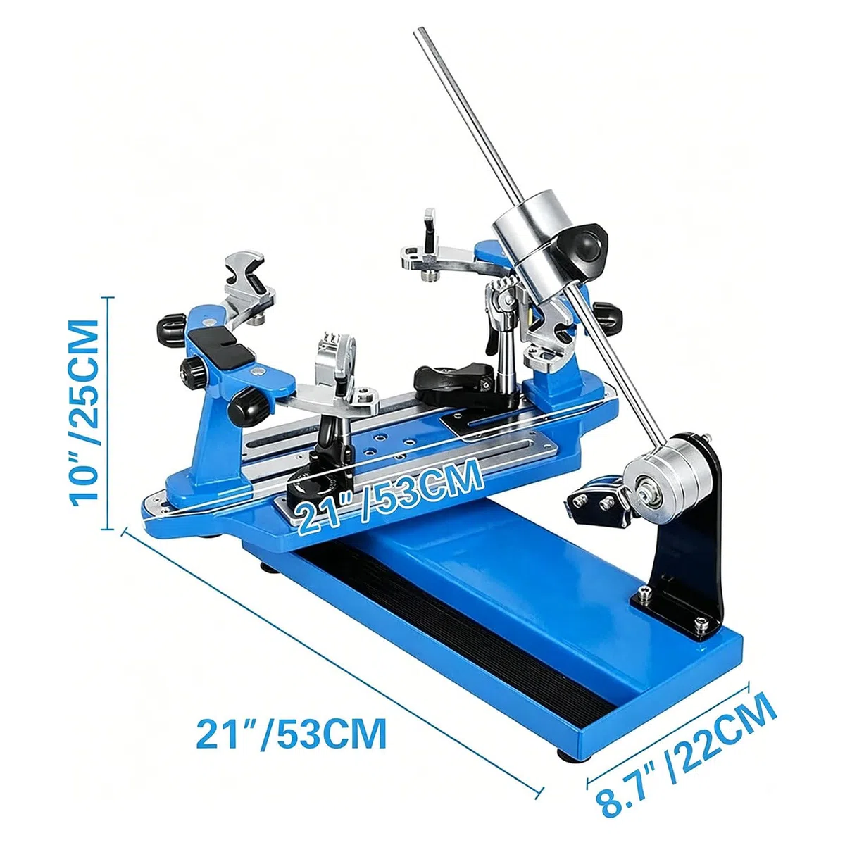 Macchina incordatrice manuale professionale per racchette,macchina incordatrice per racchette da tavolo,macchina incordatrice per racchette da badminton,con attrezzi e accessori per tennis Blue