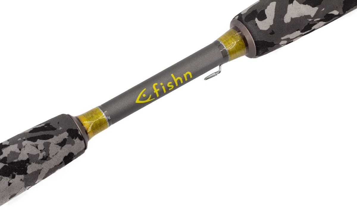 FISHN Explorer - Canna da pesca da viaggio, 213 cm, 4 pezzi, peso 10-40 g, con tubo da viaggio stabile per la pesca alla trota, al salmone, al luccio
