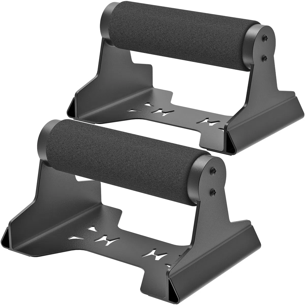 SELEWARE Barre per Flessioni in Llegno, Antiscivolo Parallele, per Calisthenics Fitness Allenamenti a Pavimento, in Legno Massello con Robusta Staffa in Metallo, Supporto 272,2 kg