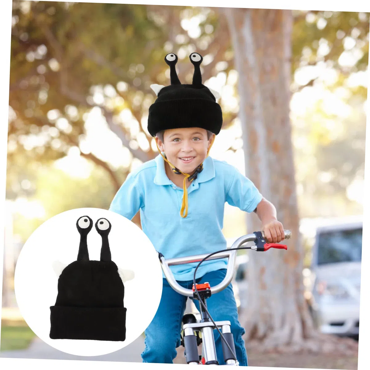 Copertura Decorativa Elastica per Casco da Sci, Copricasco Nero | Filato, Portatile e Lavabile, per Sport sulla Neve, Aiuta a Ridurre Rumore Dell’aria
