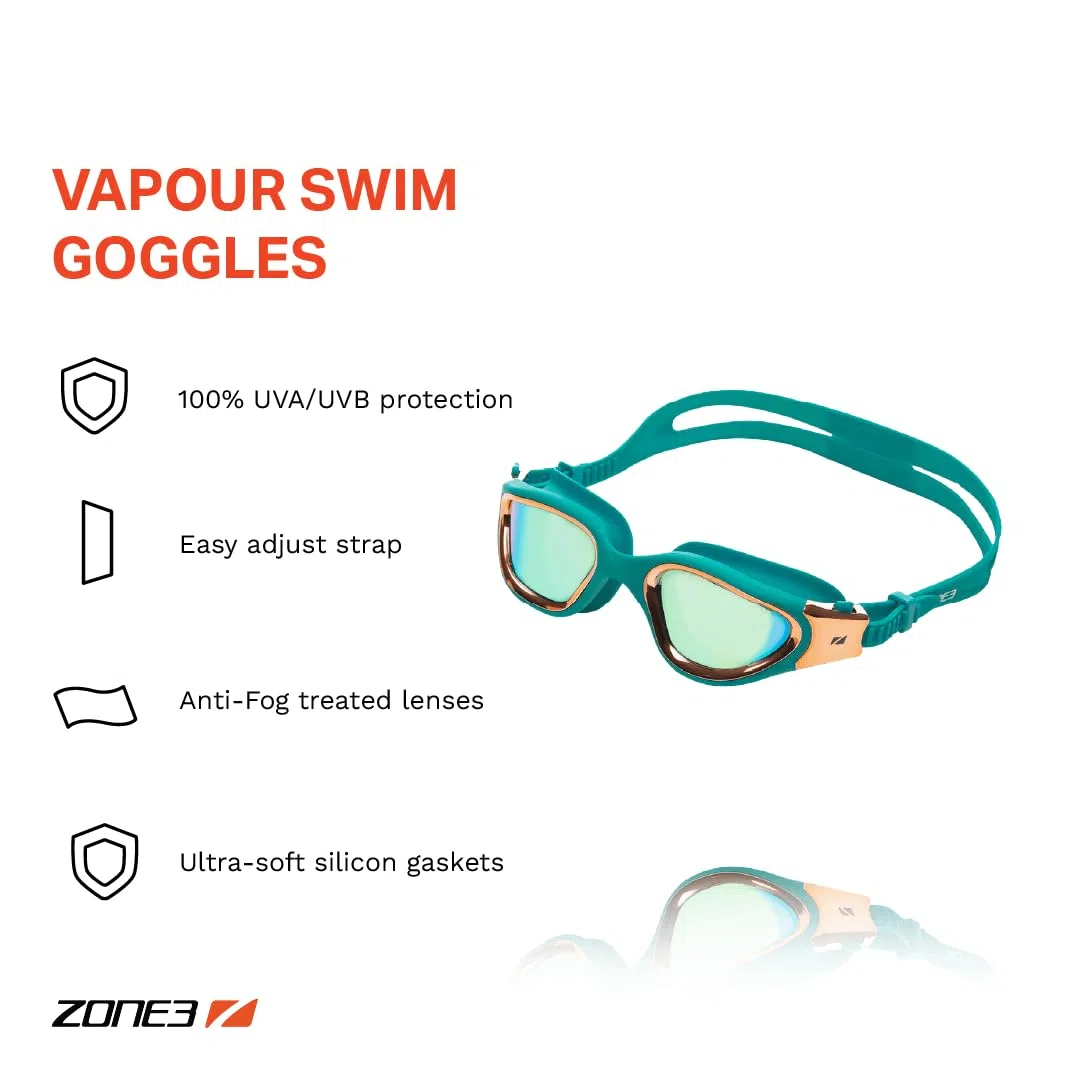 ZONE3 Vapor OWS Goggles SA23GOGVA106 - Teal/Cream/Copper