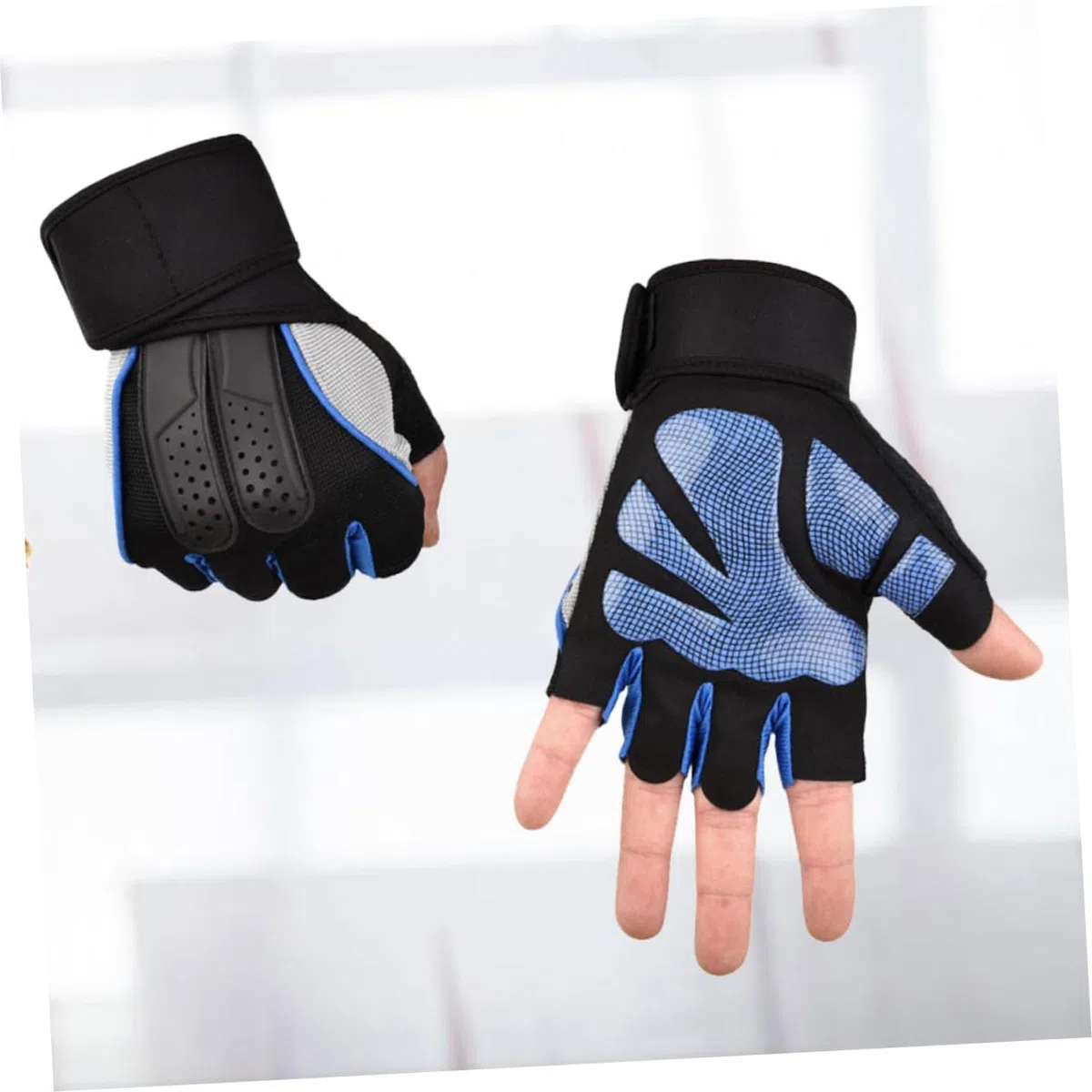 1 paio di guanti da allenamento Guanti antiscivolo Guanti per sollevamento pesi amento Guanti antiscivolo Guanti per sollevamento pesi Guanti corti per manubri sportivi per sollevamento pesi