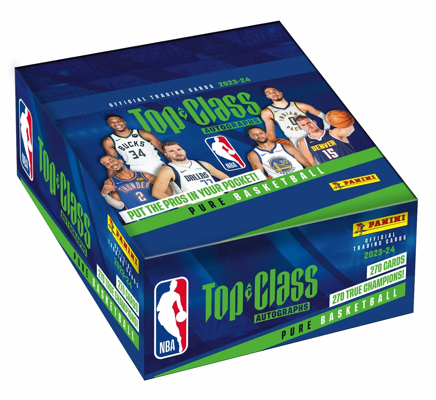 Boîte stickers - PANINI - NBA Top Class Autographs 2023-2024 - Contient 24 pochettes de 8 cartes