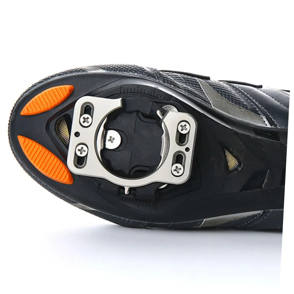 Tacchette Ciclismo per Pedale Bicicletta 2 Pezzi Acciaio | Plastica, per Scarpe da Ciclismo e Uso su Strada o Mountain Bike, Sostituzione Rapida e Fissaggio Saldo