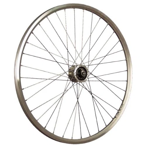 28 Zoll Laufrad Vorderrad Hohlkammer Shimano Nabendynamo DH-3D72 Disc CL silber