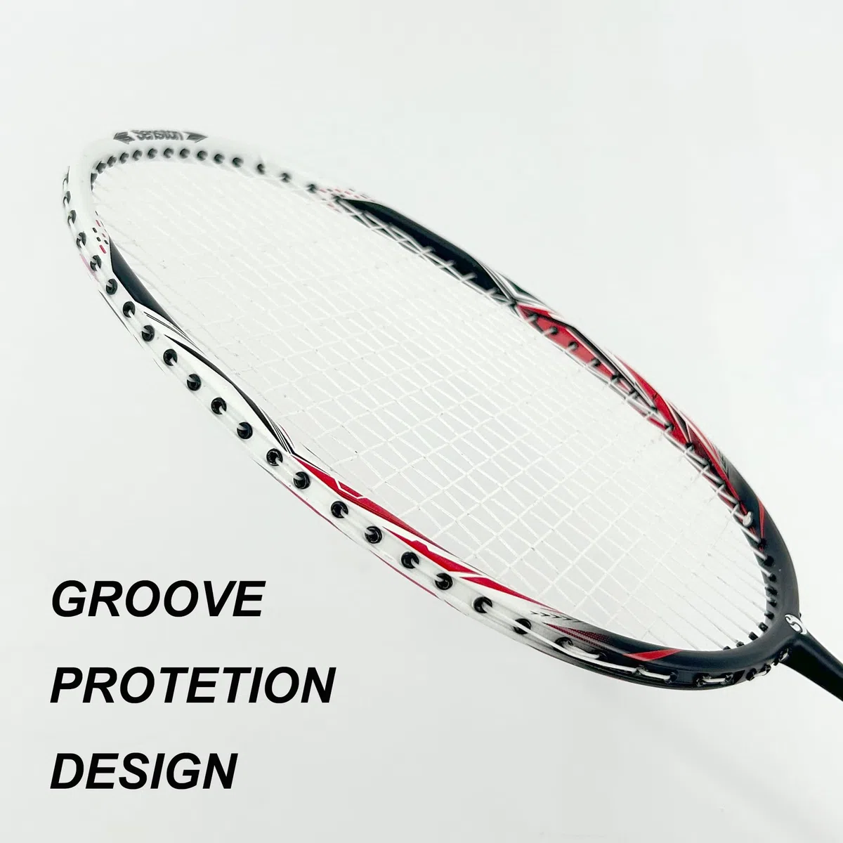 Senston Racchette Badminton in Fibra di Carbonio per Allenamento, Badminton Set con Borsa e 6 Volani in Nylon