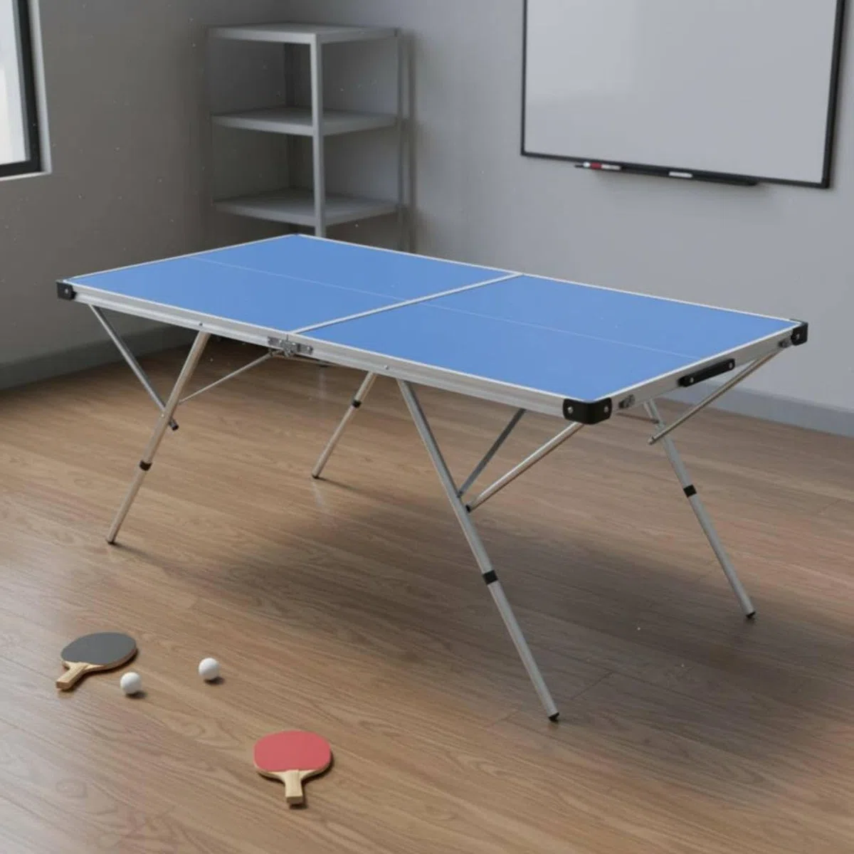 MagiDeal Tavolo da Pong Pieghevole Tennis da Tennis da Gioco Attrezzatura Sportiva Ripiegabile Salvaspazio per Famiglie con Bambini
