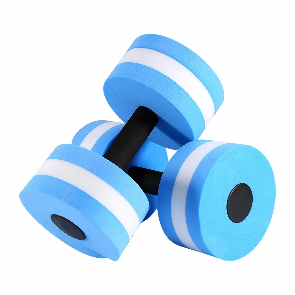 Dioche Manubri galleggianti per Piscina, 1 Paio Acqua Aerobica Manubri Acquatico in Eva, Barbell Acqua Fitness Swimming Exercise Tool
