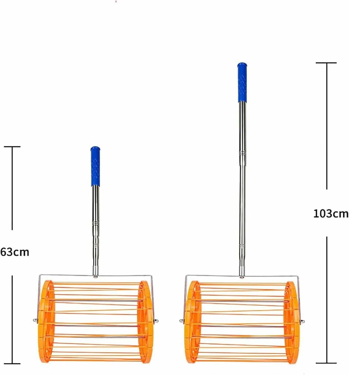 Tubo per raccogliere palline da tennis con imbuto regolabile, contiene 120 palline, ideale per uso in stadio e campo