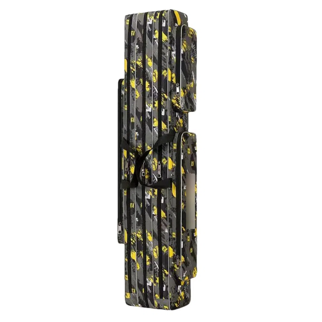 Suwequest Borsa di immagazzinaggio dell'attrezzatura da pesca 120 125 130CM ispessito impermeabile multifunzionale borsa da pesca 2/3 strati borsa per canna da pesca, 3 strati 120 cm2
