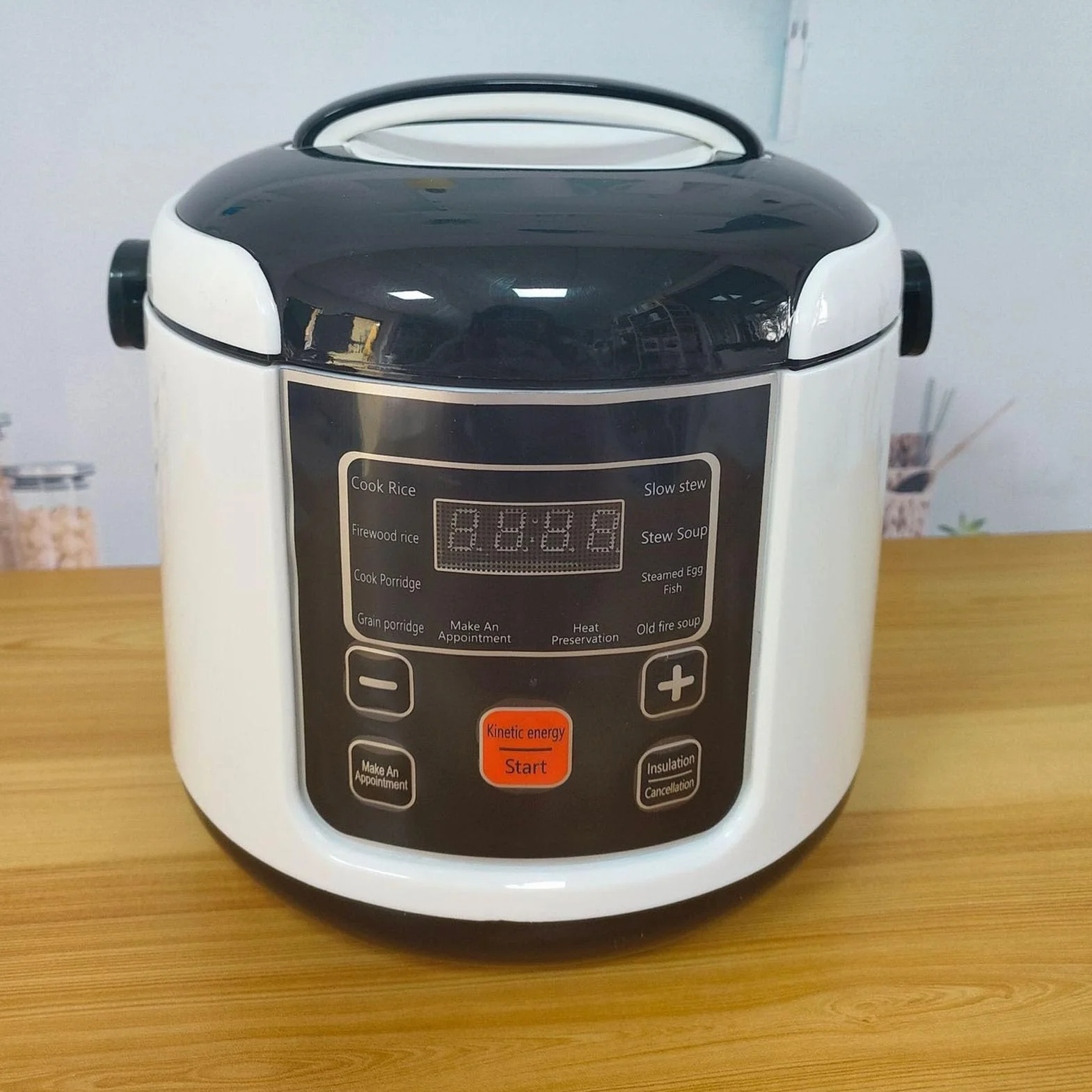 Capodina di Pentola di Riso Capacità di Viaggio Rice Cooker Comodo Trasporto di Riso con Pentola a Vapore a Vapore Cooker di Elettrico per Camion per Camion per Campeggio per di 2l Rice 2l