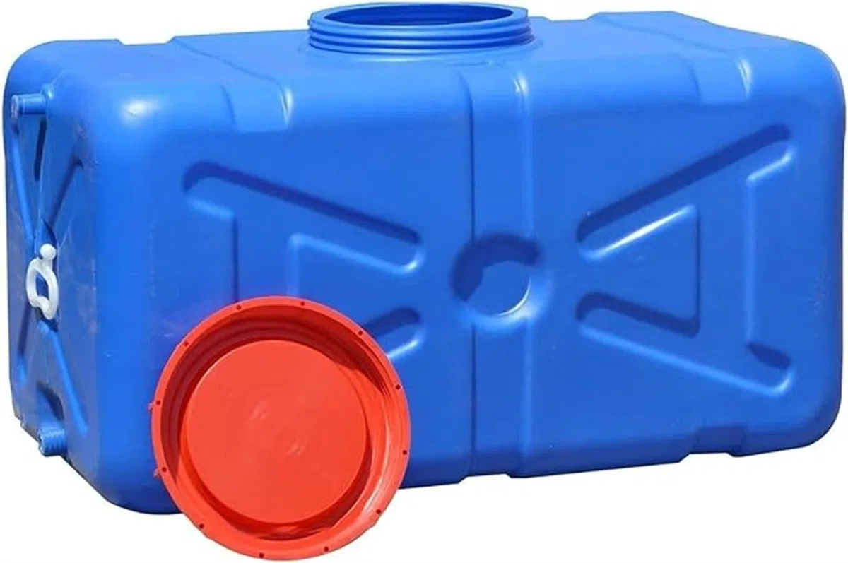 Contenitori d'acqua Contenitore L'acqua Stoccaggio Dell'acqua Blu Con Rubinetto,Serbatoio Dell'acqua Portatile Domestico Addensato for Attività All'aperto Di Campeggio, Escursionismo, Arrampica