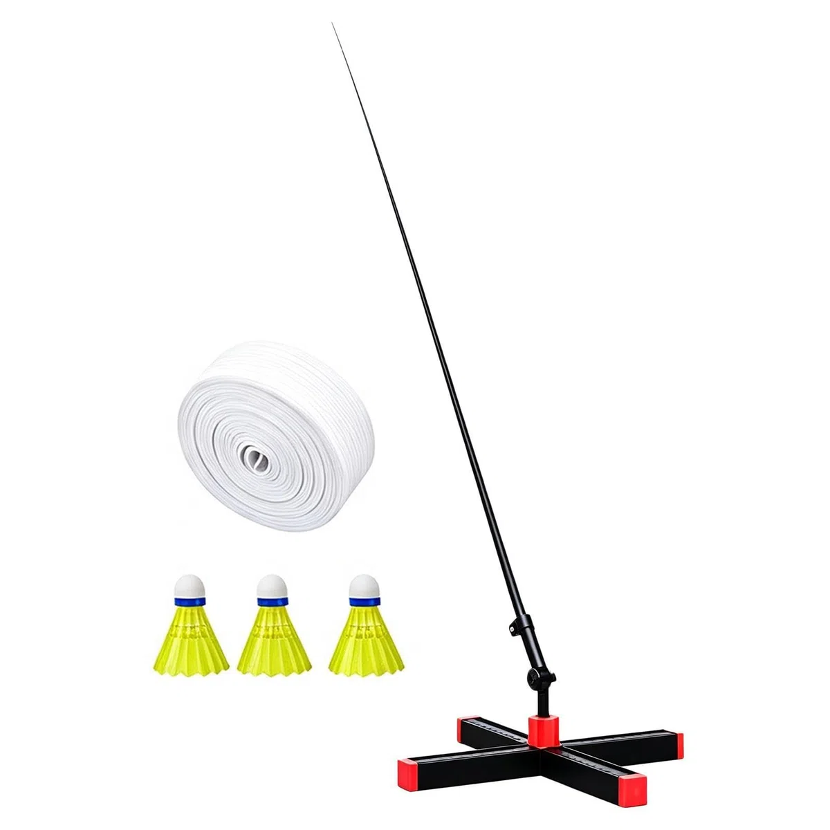 Badminton Training Aid Pieghevole Portatile Self-Exercise Practice Tool | Badminton - Set di allenamento singolo per interni ed esterni, casa, cortile, adulti, bambini principianti