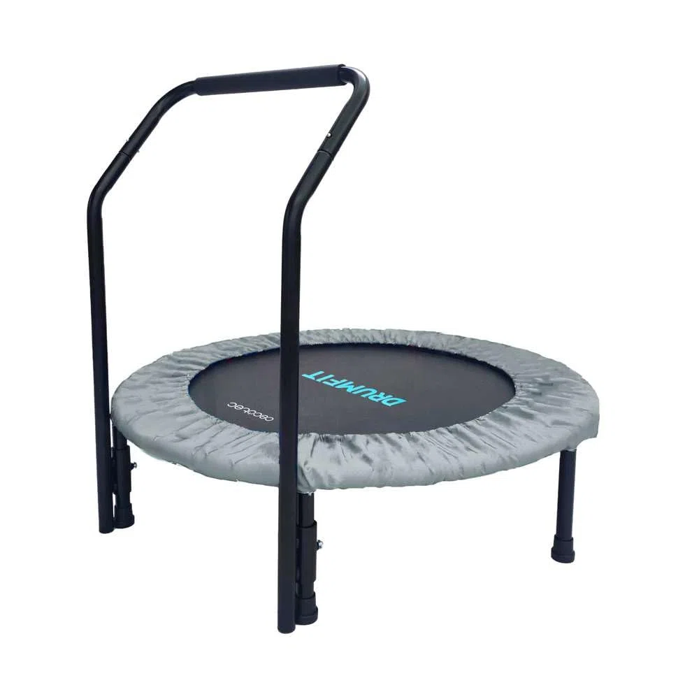 Cecotec Trampolino Fitness Adulti Ø 92-127 cm Rimovibile e Pieghevole Drumfit Jump. Trampolino elastico da 92 e 127 cm, base da 6-7 gambe, peso massimo 100 kg