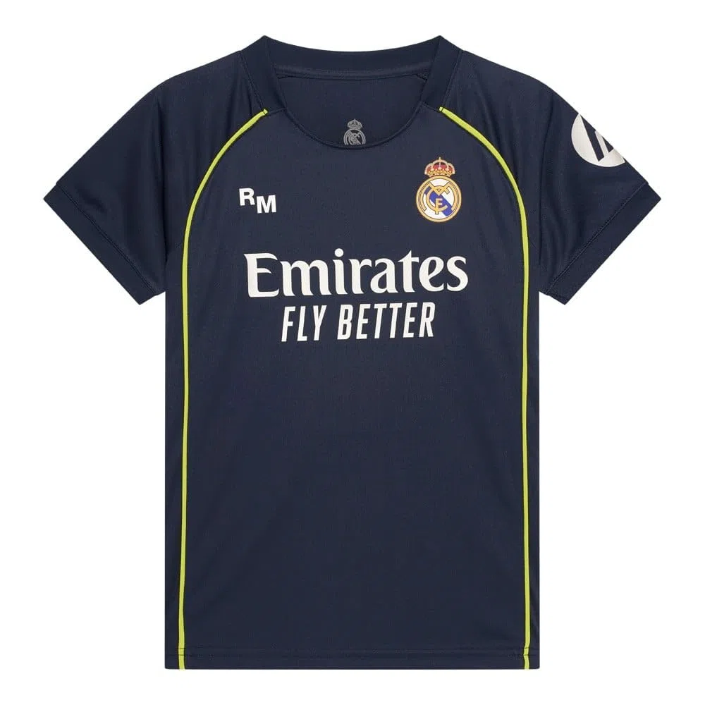 Real Madrid Camiseta Infantil 2a Equipación 25-26 Camicia Unisex - Bambini e Ragazzi (Pacco da 1)