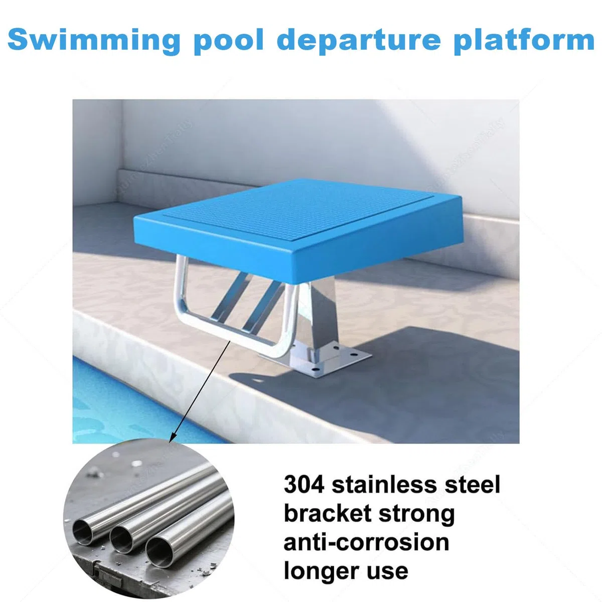 Piattaforma per Tuffi da Piscina, Trampolino Standard per Piscina, Superficie inclinata Antiscivolo, Piattaforma per Tuffi da Competizione per Interni ed Esterni per Allenamento Y2