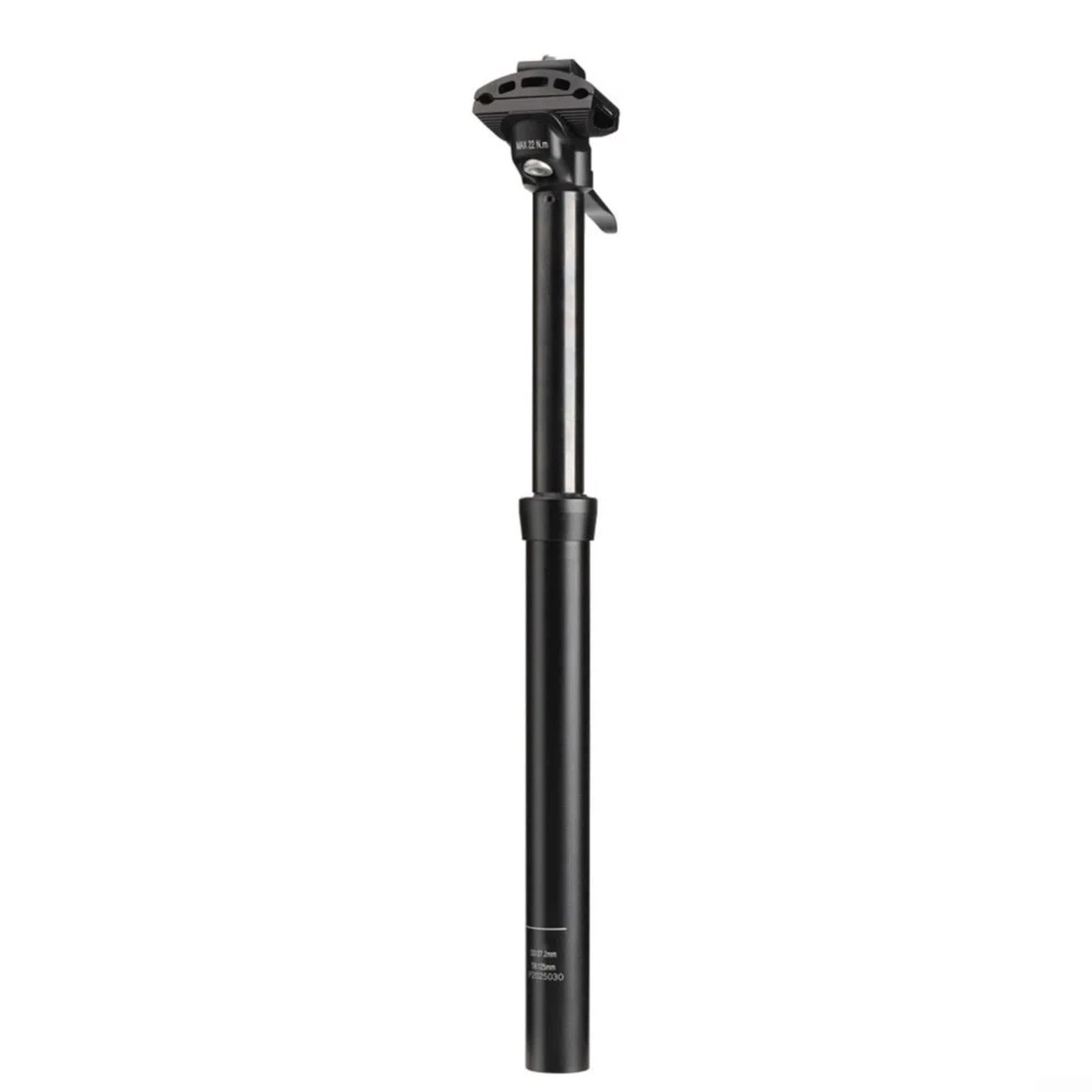 Bike Dropper Post Hydraulic, regolabile idraulico Dropper Reggisella, Controllo manuale in lega di alluminio, 27.2-33.9mm, Nero