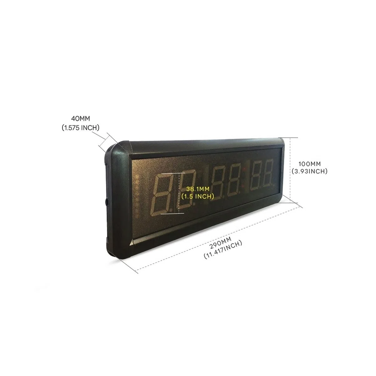 Intervallo Conto alla rovescia/più Sveglia, da 1,5 Pollici a 6 cifre GUIDATO Gym Timer Cronometro con Telecomando, Adatto for la casa di Esercitazione di Ginnastica Timer Boxing Gym