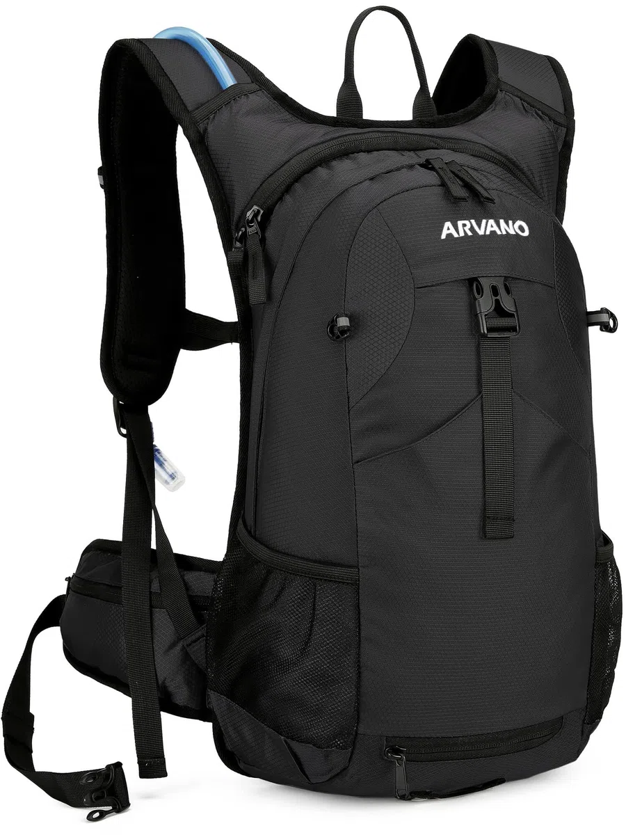 Zaino Bicicletta con Sacca d'Acqua 2L, Isotherme, 18L Zaino Idratazione per Sci Escursioni Bici Mountain Bike Moto Enduro Ciclismo per Uomo Donna
