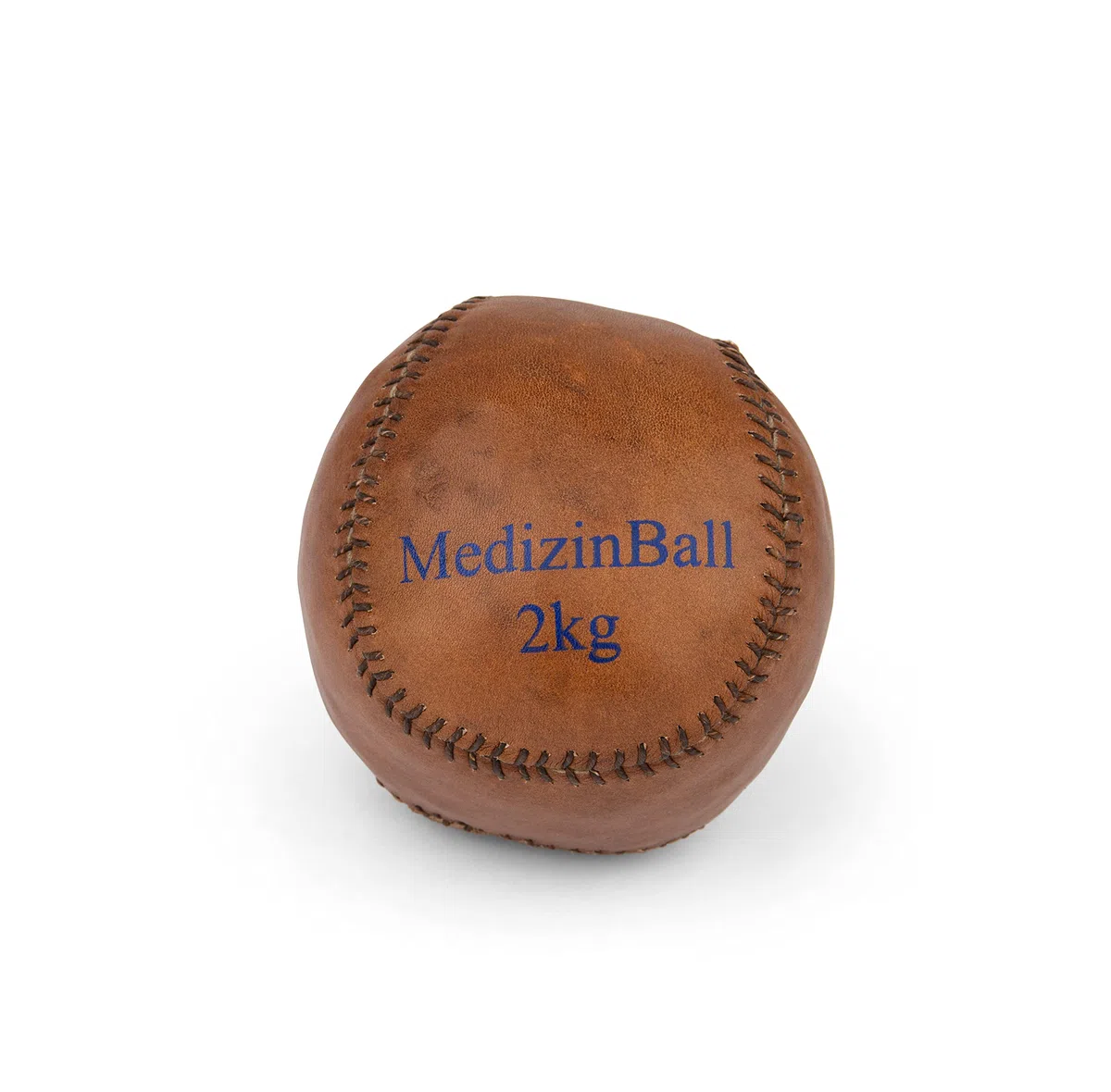 trenas Palla Medica in Pelle da 2 kg - Bilanciato per Fitness e Sport, Design Compatto