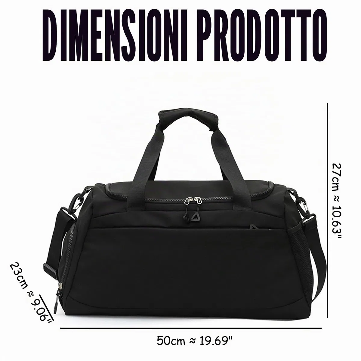 Borsone da palestra per donne e uomini, 31L, borsa da viaggio sportiva con scomparto per scarpe e tasca per capi bagnati, tracolla imbottita per fitness e allenamento, borsa sportiva grande da viaggio