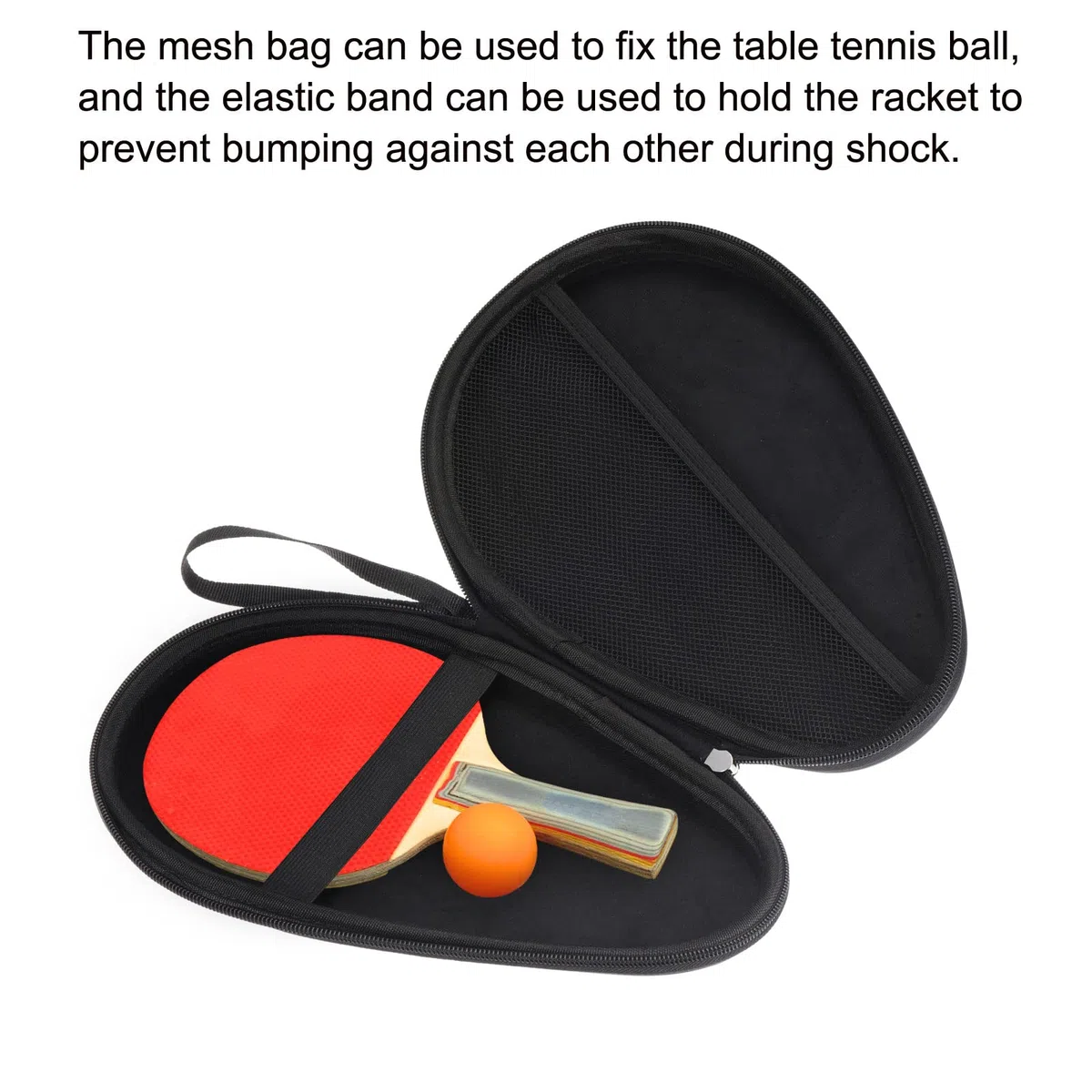 PATIKIL Tavolo Tennis Racchetta Custodia, 2pz Ping Pong Paddle Custodia Dura Copertura Contenitore Borsa Zucca Forma per Sport Accessori, Blu