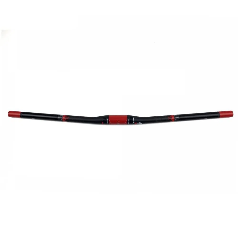 Manubrio Mtb 31,8 mm Ultralight Full Carbon Fiber Mtb. Manubrio Bike Flat o Rise 600 620 640 660 680 700 720 740 760 Manubrio a forma di rondine Manubrio Mtb Carbonio (Color : Flat 31.8x600)