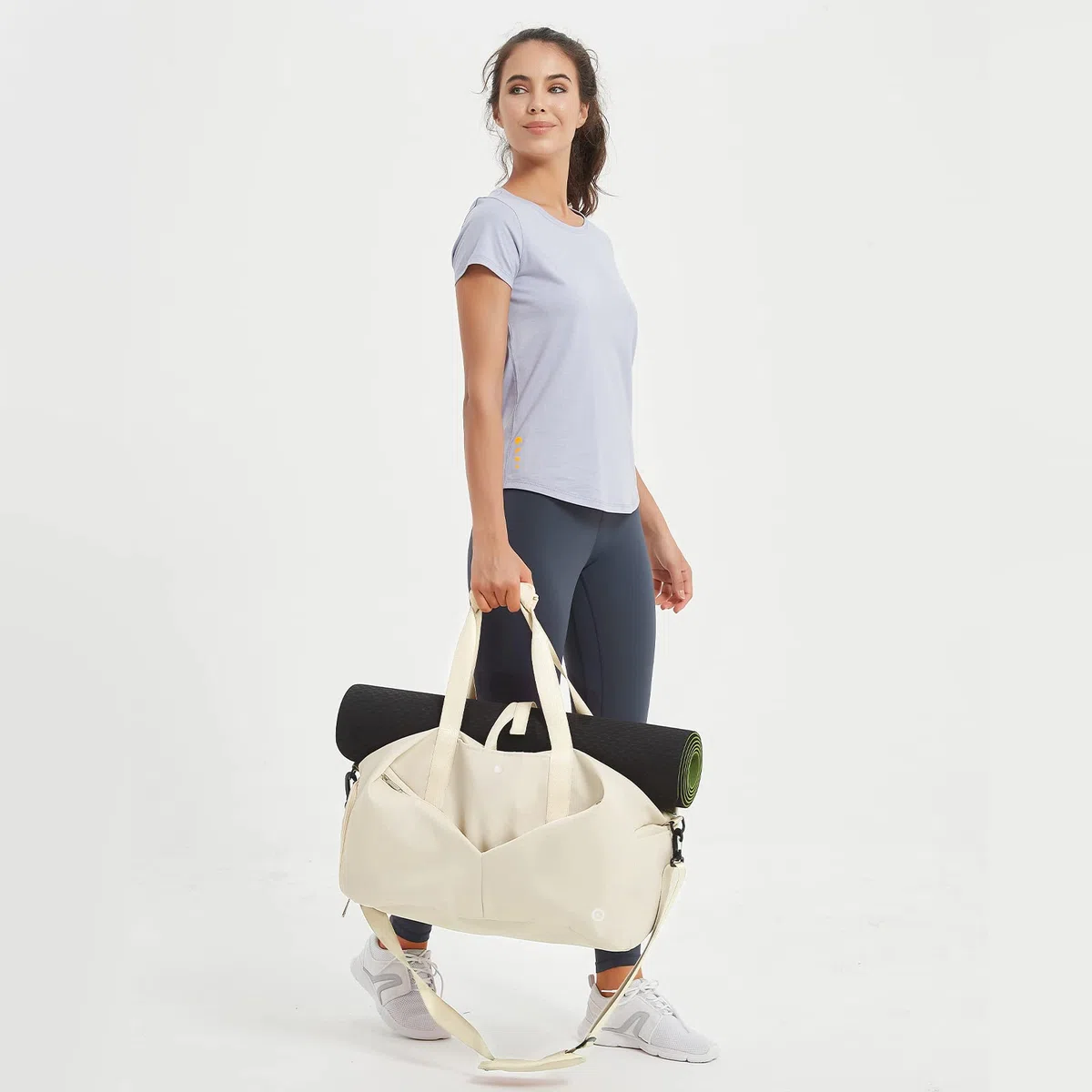 Ceneda Borsone da palestra da 50,8 cm con tasca bagnata scomparto per scarpe portatile da viaggio borsa da viaggio borsa da yoga per le donne