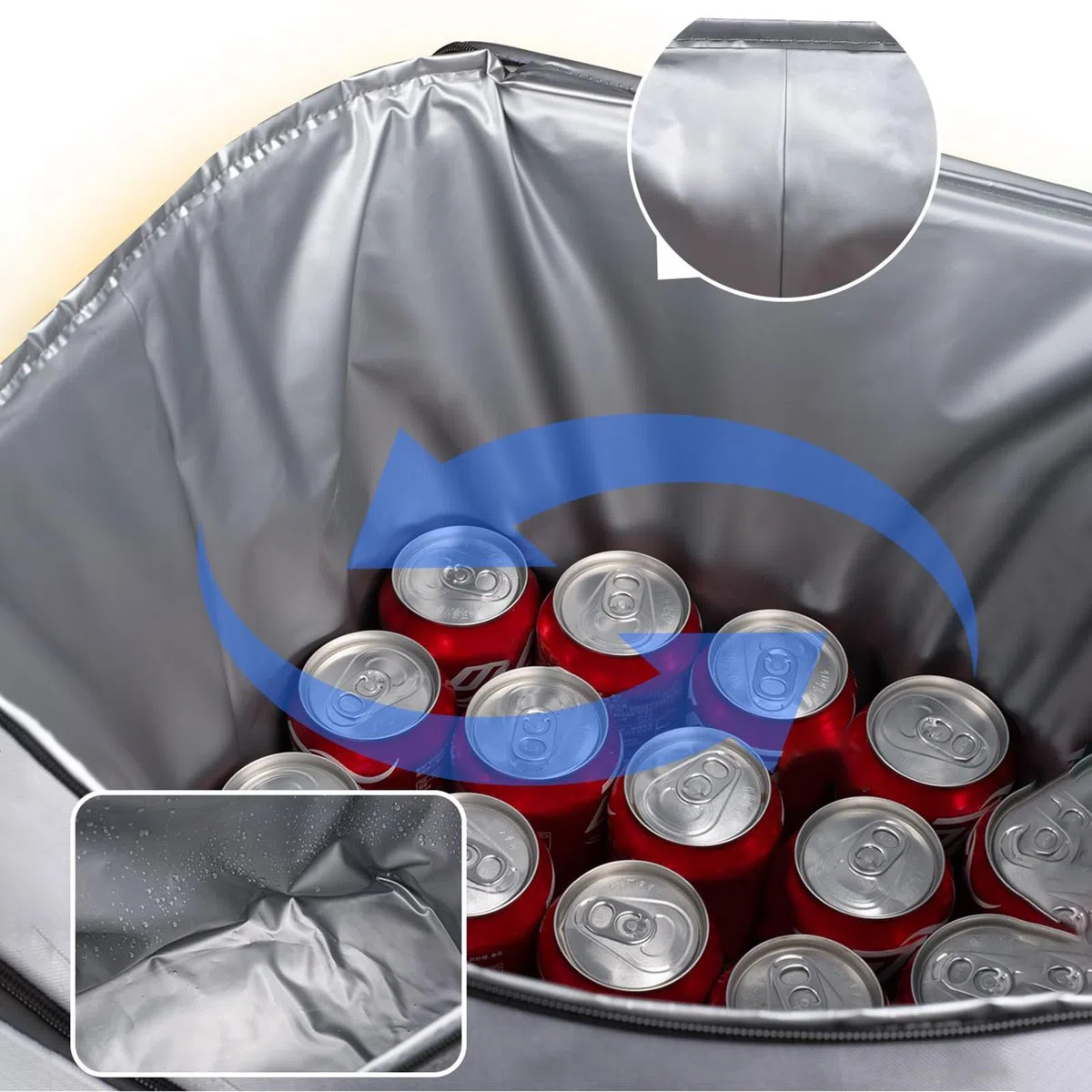 Refrigeratore Rotolare - Borsa Di Raffreddamento Con Ruote | Scatola Di Raffreddamento A Parete Morbida | Più Fresco Con Ruote | Carrello Impermeabile Da Viaggio Con Maniglia | Borsa Isolata 35L Per