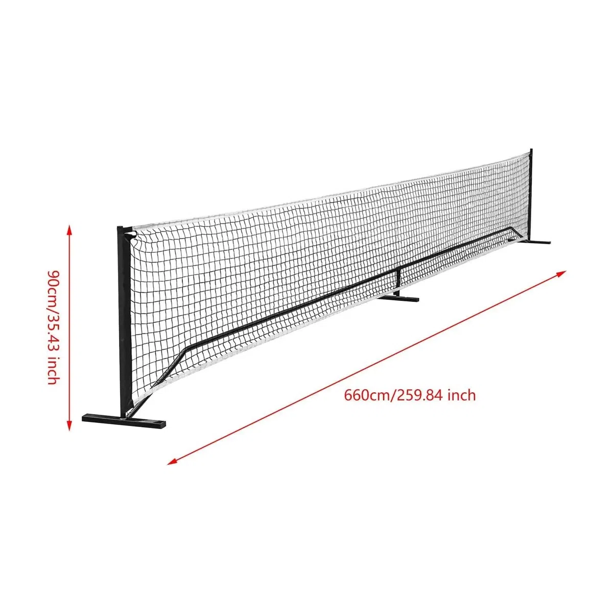 Rete da pickleball Sistema di rete portatile for pickleball, da gioco for 22 piedi for allenamento in festa