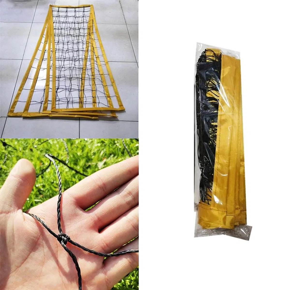 Set rete da beach volley – Rete sportiva ad altezza regolabile | in nylon resistente per tutte le stagioni con pali stabili, attrezzatura da portatile per esterni a montaggio rapido |