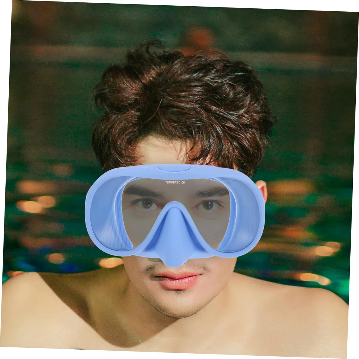 Set Snorkeling Maschera Immersione Adulto Silicone | Festa Estiva, Vetro Temperato, Custodia Inclusa, Uso Viaggio e Nuoto, per Adulti