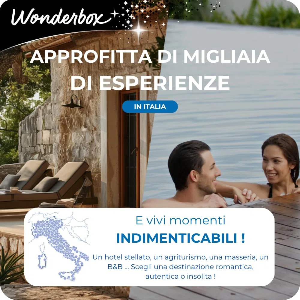 Wonderbox - Cofanetto Regalo - Soggiorno Spa & Relax - 1 Notte + Colazione + 1 attività Benessere - per 2 Persone - Hotel Spa e Benessere, Hotel 5*, 4* e 3*, Resort… | 1 notte + colazione + 1 attività benessere - Più di 2000 soggiorni - Hotel spa e beness